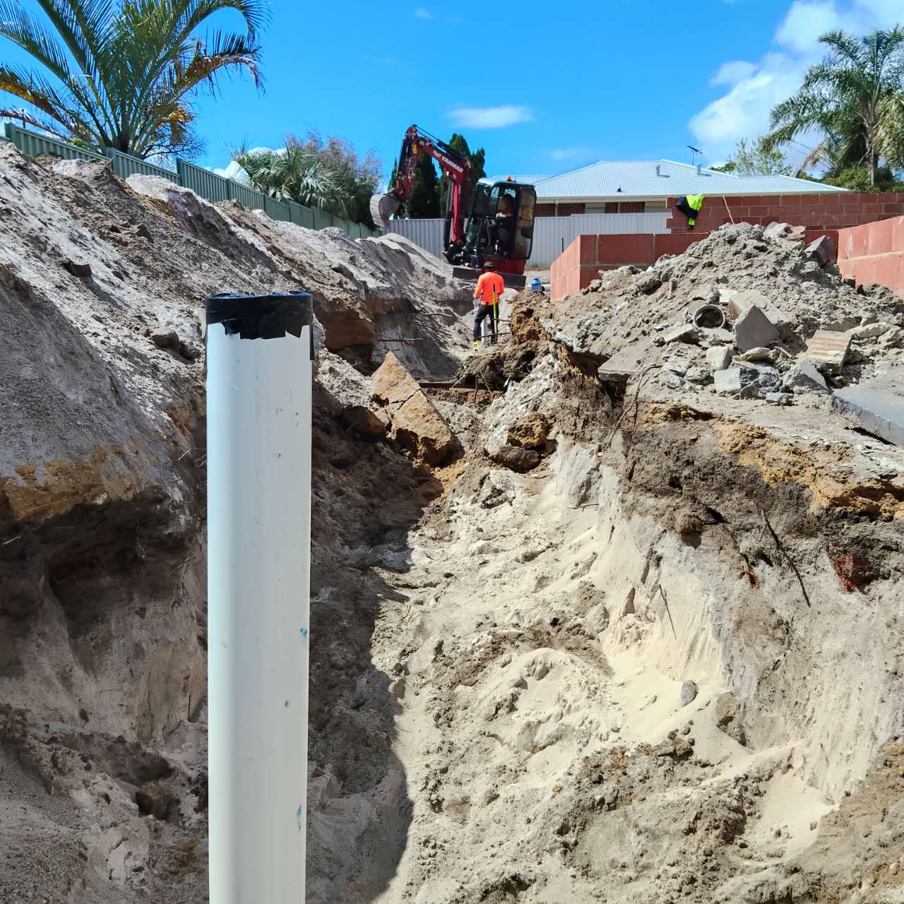 Subdivision Sewer Rough-In photo 2